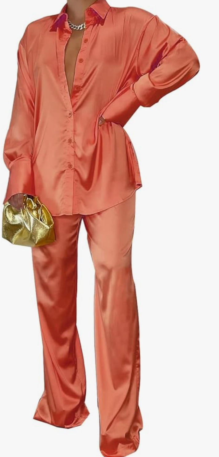 “Try Me” Satin 2pc Set