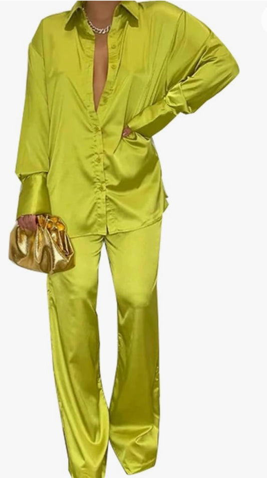 “Try Me” Satin 2pc Set